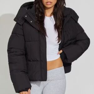 Women's Black Puffer Jacket by PacSun $100. Sz Xs/Sm